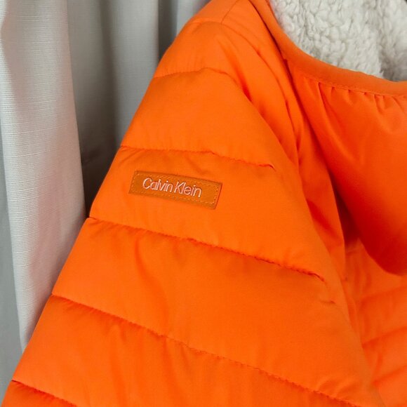 Calvin Klein Men's Hooded Quilted Coat with Sherpa Lining - Picture 4 of 11